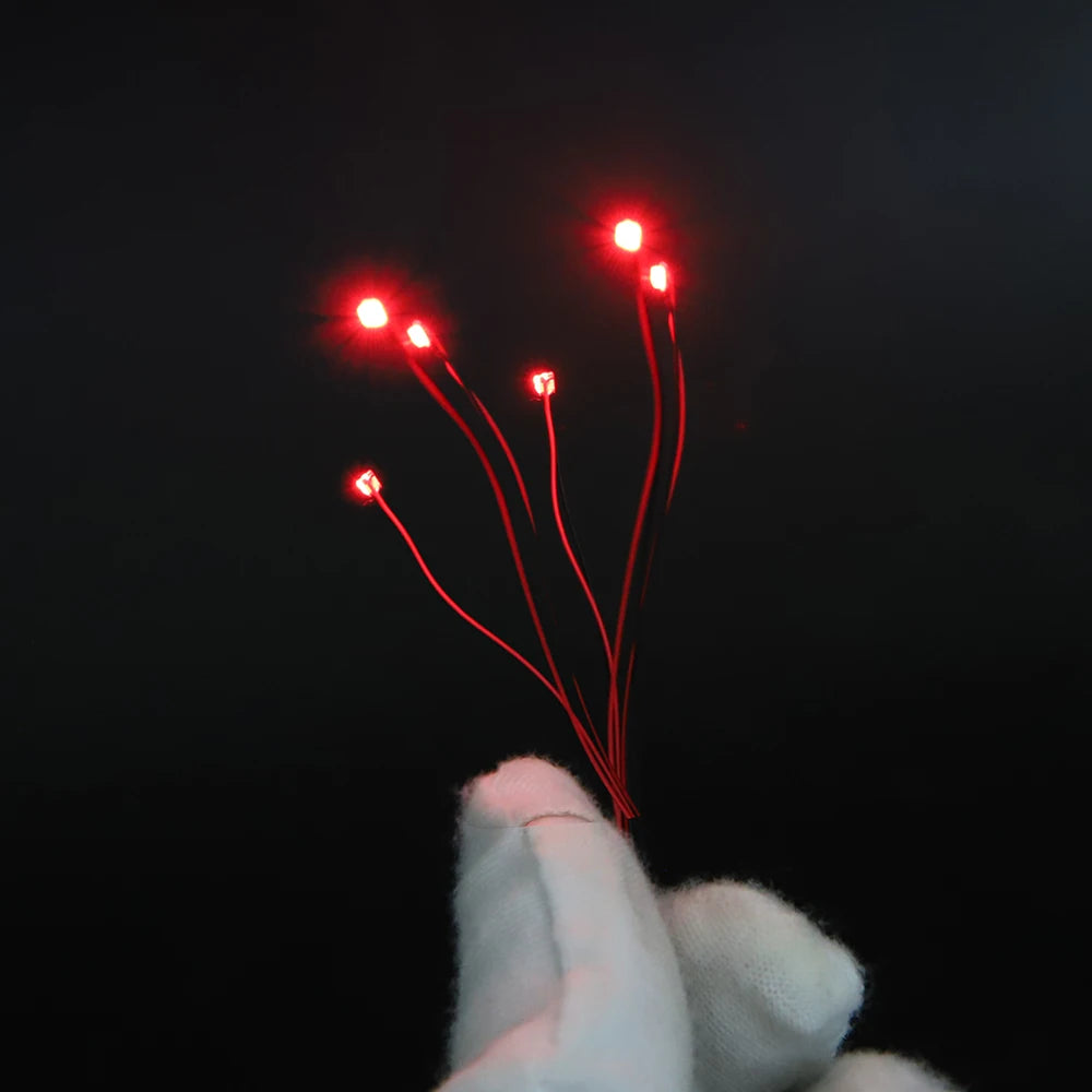 10pcs/Set Micro LED Lamp Chips 3V Pre-Soldered 0402 0603 080