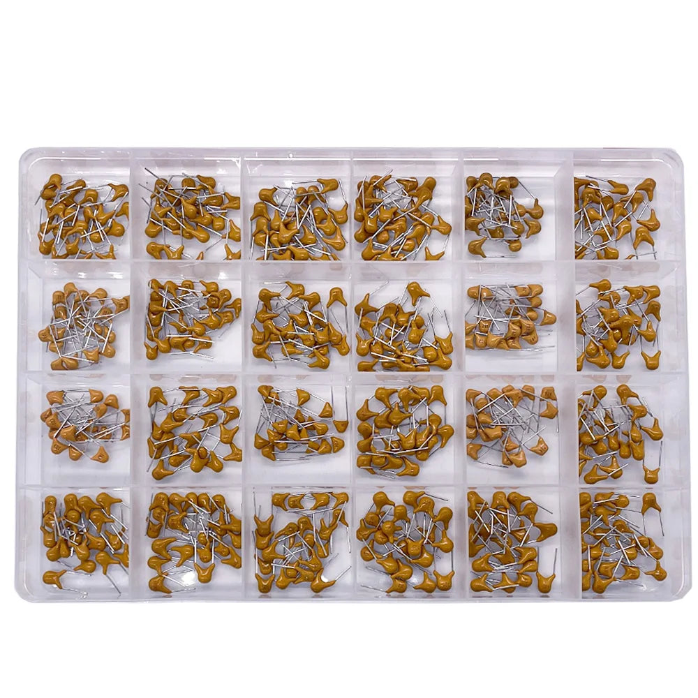 480pcs Ceramic Capacitor Assortment Kit For Guitar Capacitor