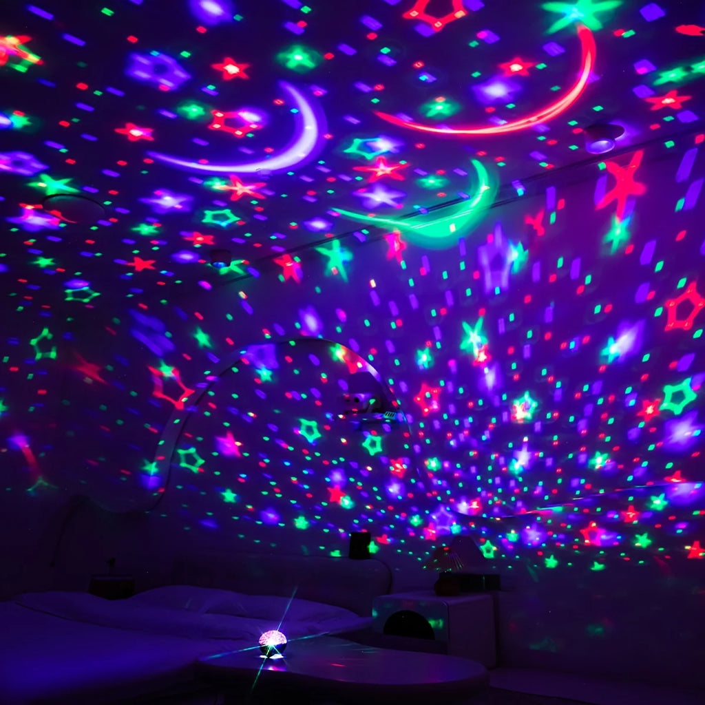 LED Night Light Starry Sky Galaxy Moon Projector Light Auto 