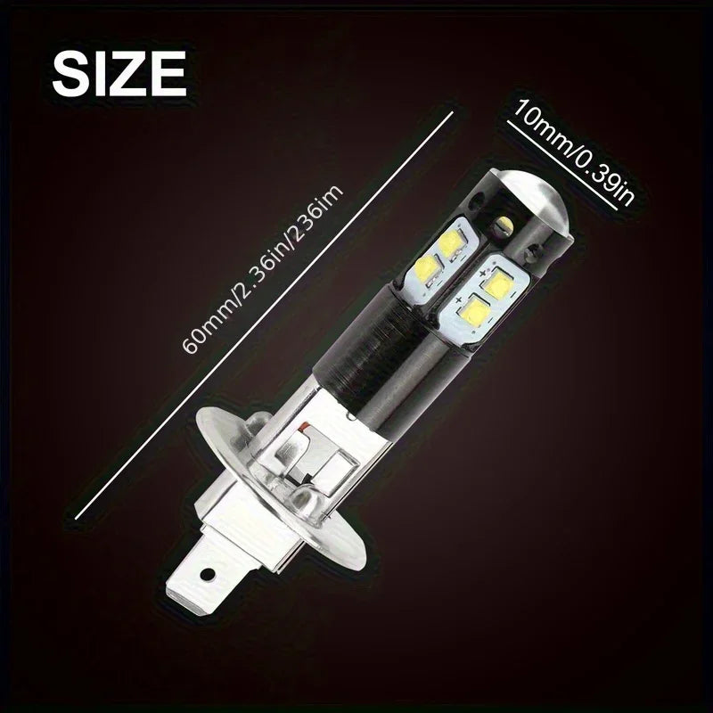 4Pcs H1 Super White LED Headlight Bulbs Kit High Low Beam Fo