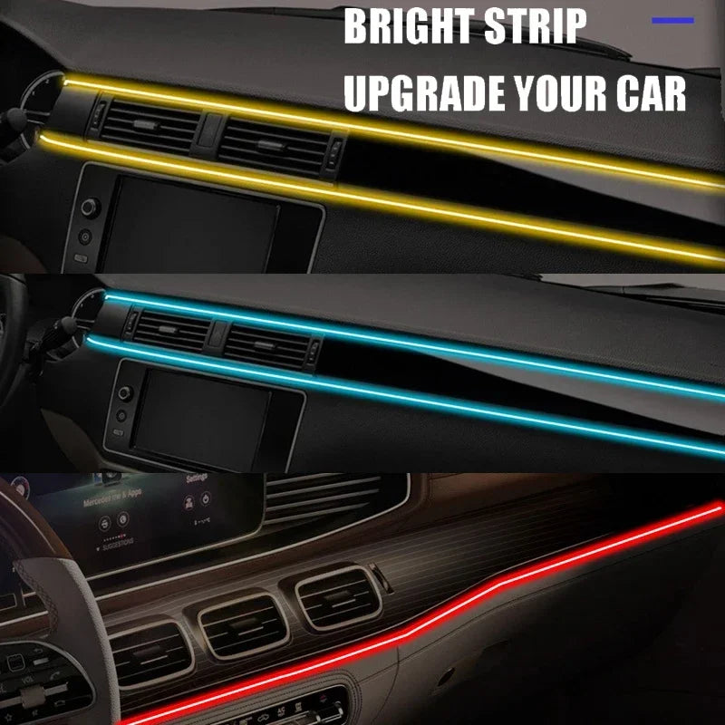 1/2/3/4/5M RGB Car Interior Ambient LED Light Strip Invisibl
