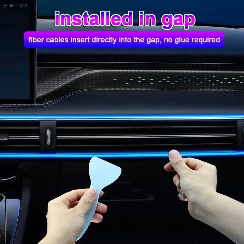 RGB Car Interior Atmosphere Light Strip 5M App Control Ambie