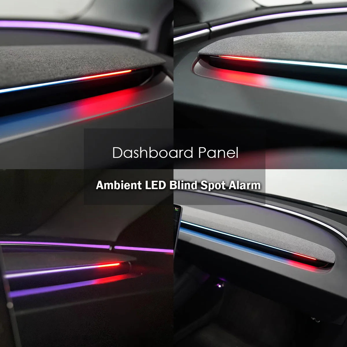 SATONIC V3.0 Blind Spot Alarm System with Ambient LED Light 