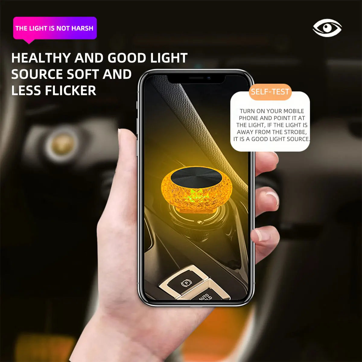 Mini USB LED Car Light Portable Plug Play Ambient Light Auto