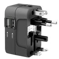 1pc Travel Adapter with 2 USB Charging Ports Dual USB Charge