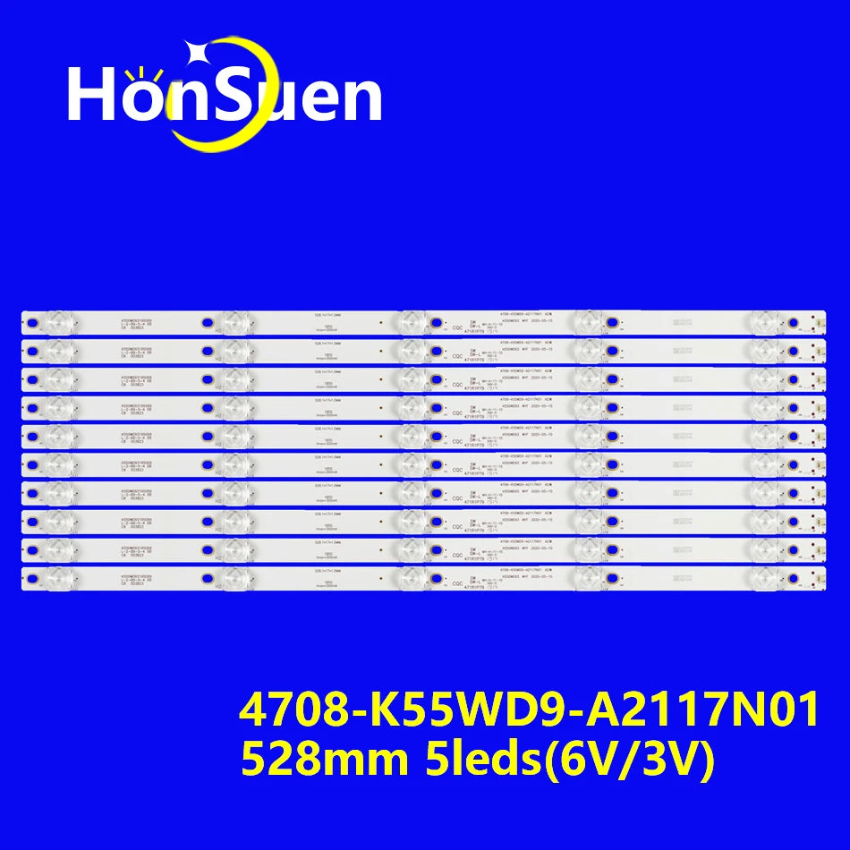 LED Backlight Strip for 5 LED backlight For 55T1 DHL55 WIT550A K550WD93 4708-K55WD9-A2117N01 DH-LM55-S200