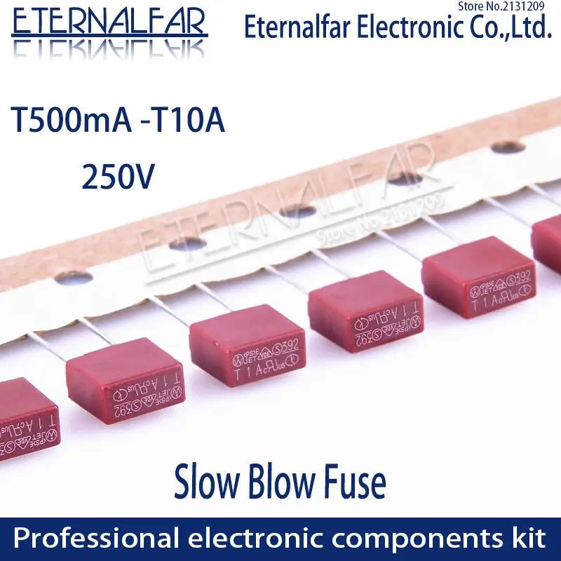 Square Fuse T50MA T500MA T1A T2.5A T3.15A T4A T5A T6.3A T8A 