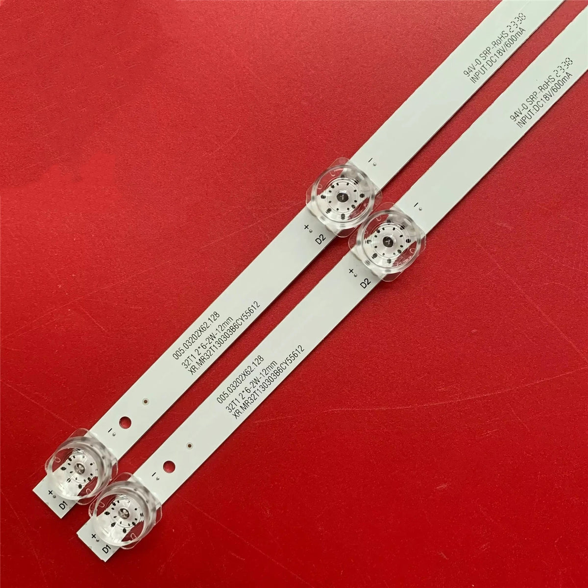 LED Backlight Strip for OzoneHD 32HSN93T2 005.03202x62.128 32t1 2*6-2w-12mm xr.mr32t130303b6cy55612