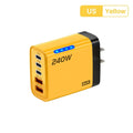 240W GaN Fast Charging USB Type C Charger Multi Ports Mobile Phone Power Adapter For Samsung Huaweui Xiaomi iPhone Wall Charger