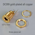 1/2PCS Gold Plated DC Power Socket Kit DC099 5.5 2.1mm 5.5 2.5mm 30V 20A High Current DC Male Female Plug Socket Connector
