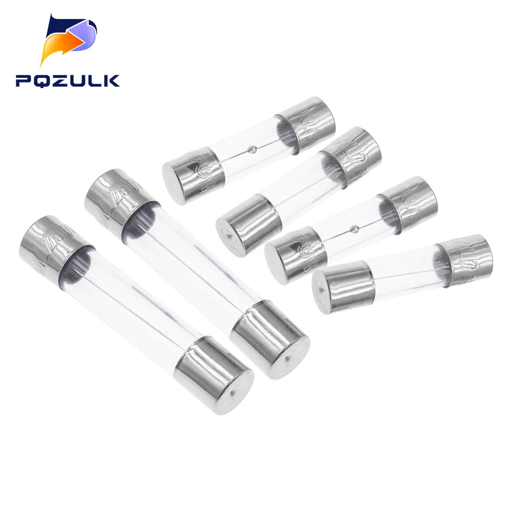 Slow Blow Glass Tube Fuse 5x20MM 6X30MM 0.5A 1A 2A 3A 4A 5A 