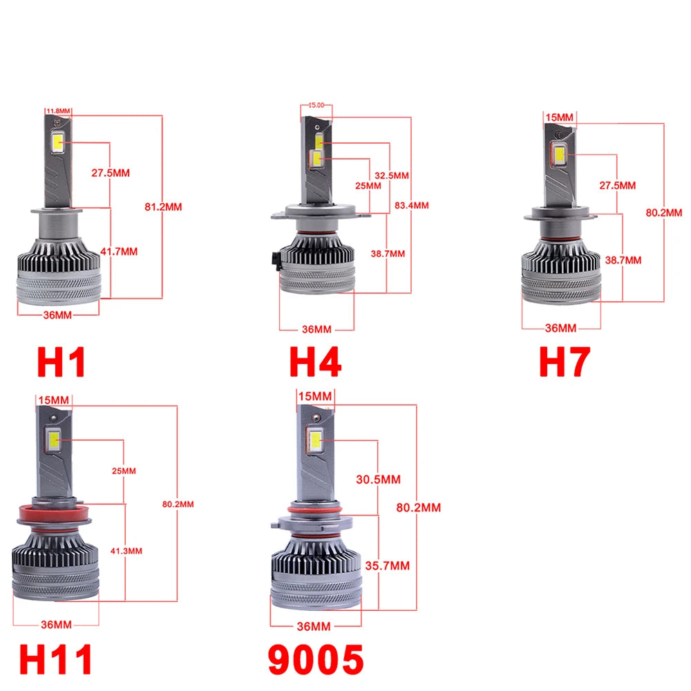H7 Led Headlight Bulbs LED H1 H4 H7 H11 9005 9006 9012 Car L