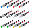 12PCS 12V 250V Momentary Push Button Switch 2 Pins SPST 7mm 