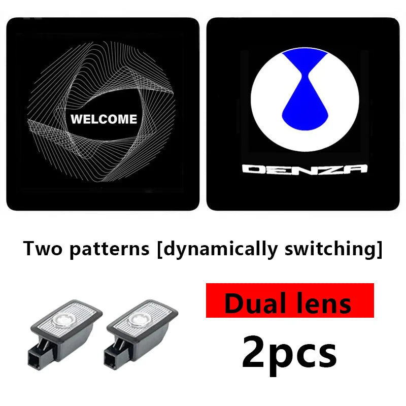 For BYD Denza B5 Denza B8 2024+ LED Door Welcome Lights Door Opening Projection Floor Light Ambient Lighting Car Accessories