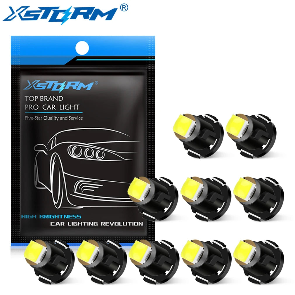 10Pcs T3 T4.2 T4.7 Led Bulb Canbus Super Bright Car Interior