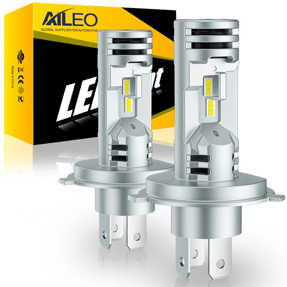 AILEO 2x H4 Led Lights High Quality 30000Lm 250W High Low Be