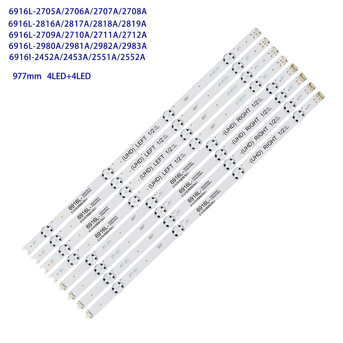 LED Backlight Strip for 6916L-2709A 2710A 2711A 2712 49LH5100 49LJ510M 49LH570 49LH595V 49LH595T 49LH510V