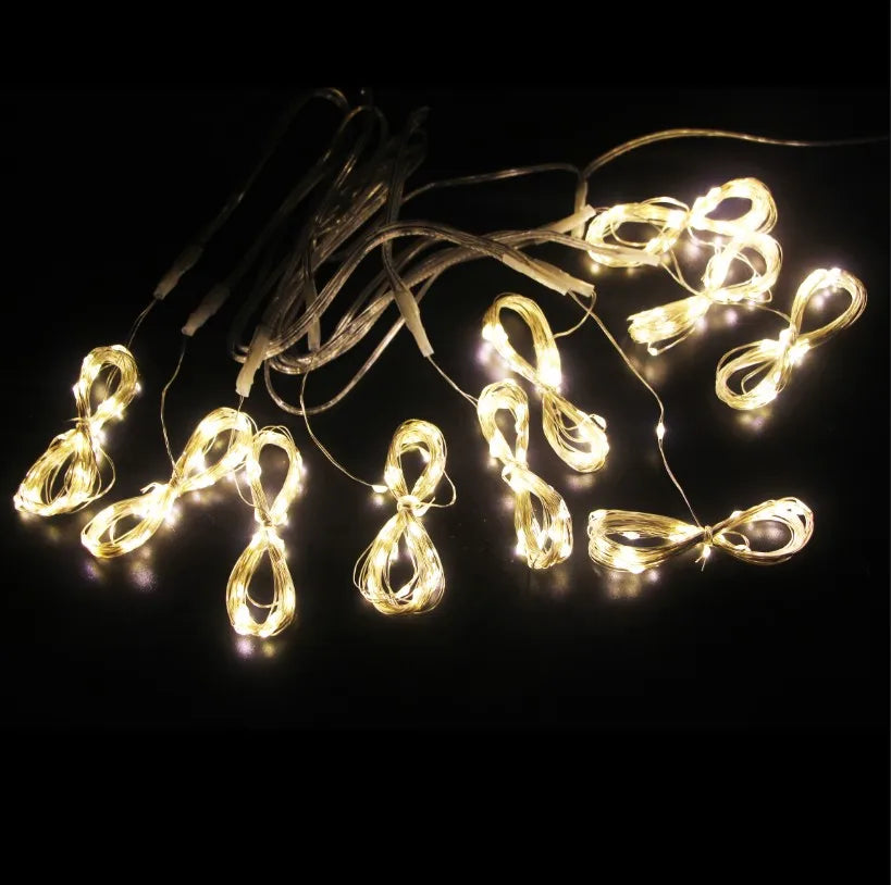 3MX1M/2M/3M Battery/USB Power LED String Fairy Lights Garland For New Year Wedding Party Christmas Home Curtain Decor Lights