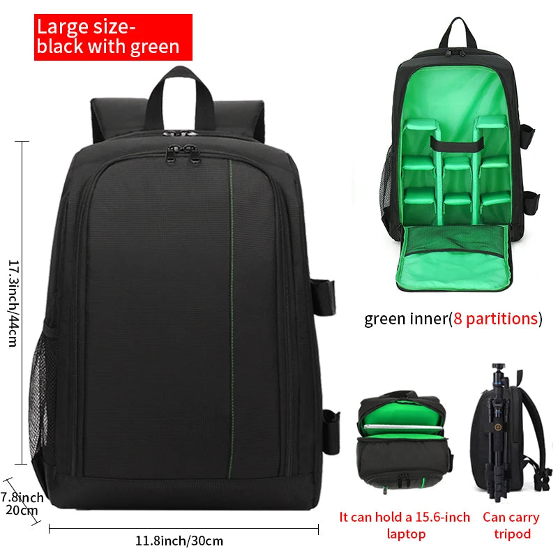 Digital Camera Backpack Outdoor Large-Capacity Camera Bag Laptop Backpack Multi-Functional Convenient Backpack