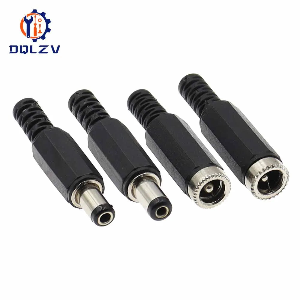 DC female male Power Plug 5.5mm x 2.1mm Male Female Jack Soc