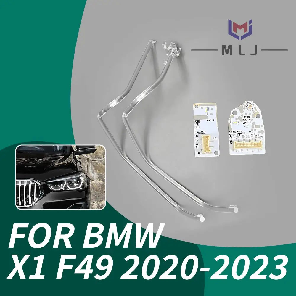 Angel Eyes DRL Light Guide Tube PCB Board For BMW X1 F49 2020-2023 Headlight Daytime Running Light Source