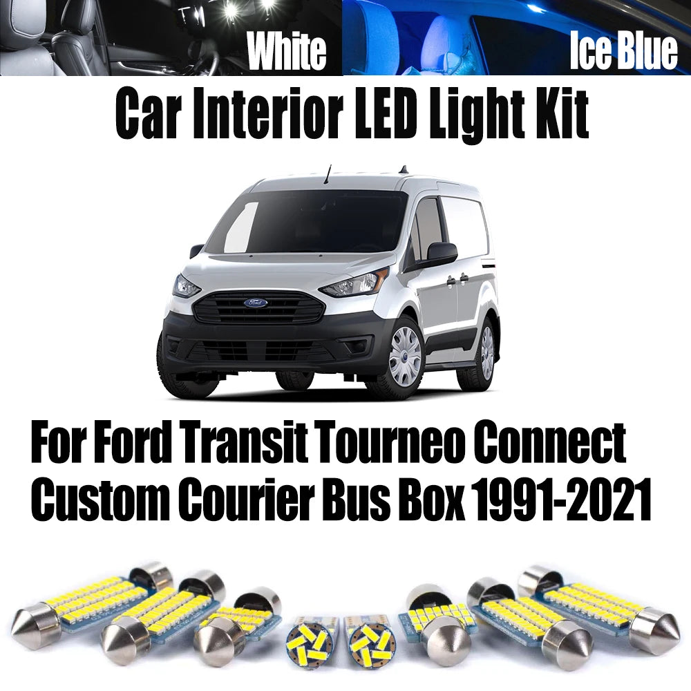 LED Interior Light Kit for Ford 1991-2021 - Canbus Error-Free Interior Bulbs