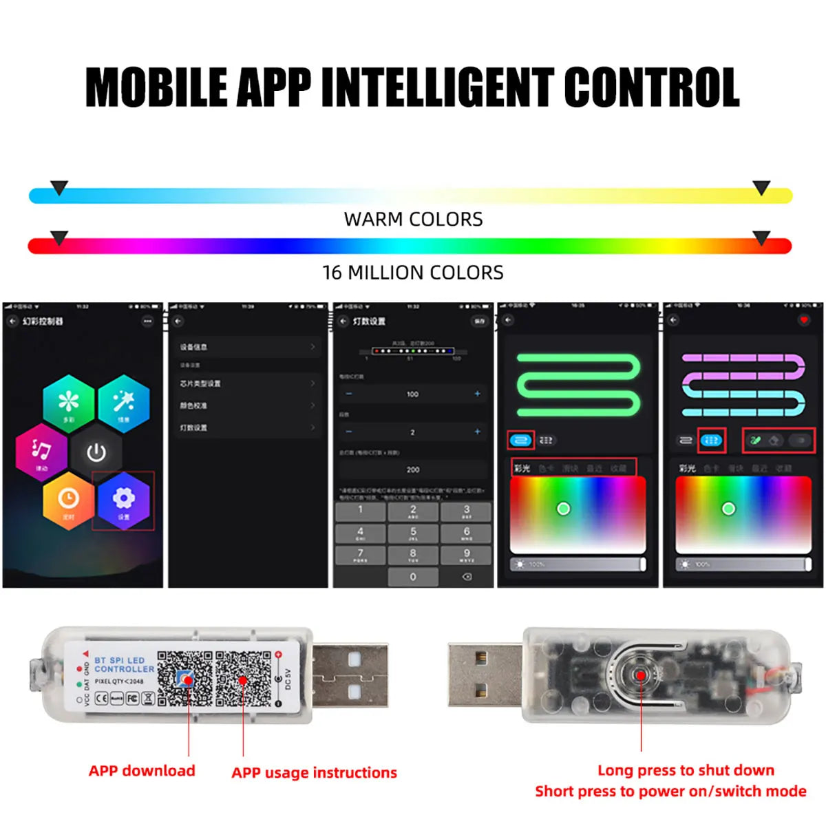 10 in 1 Car Interior Acrylic LED Ambient Lights For Tesla US