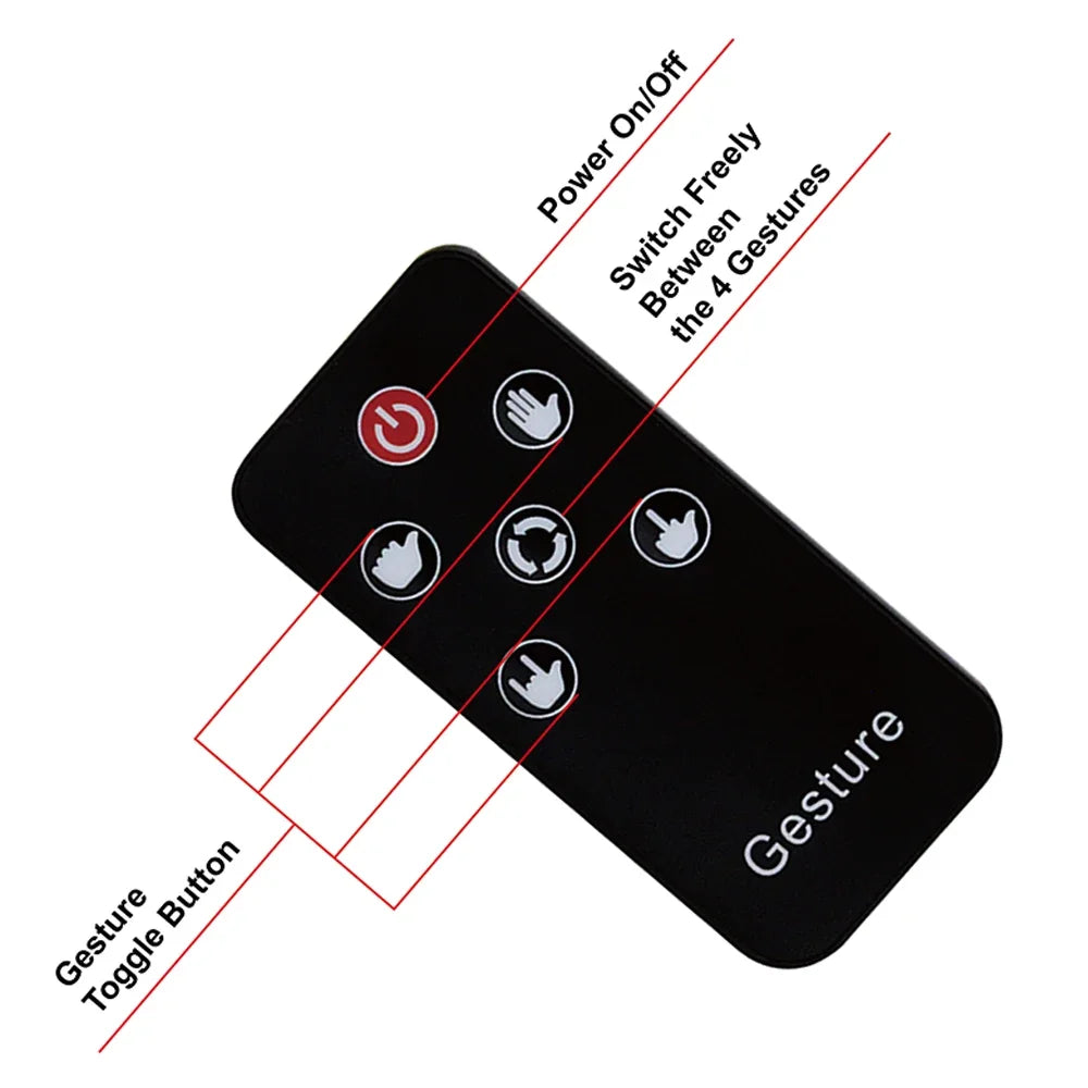 Car LED Finger Lights Funny Car Interior Light With Remote C