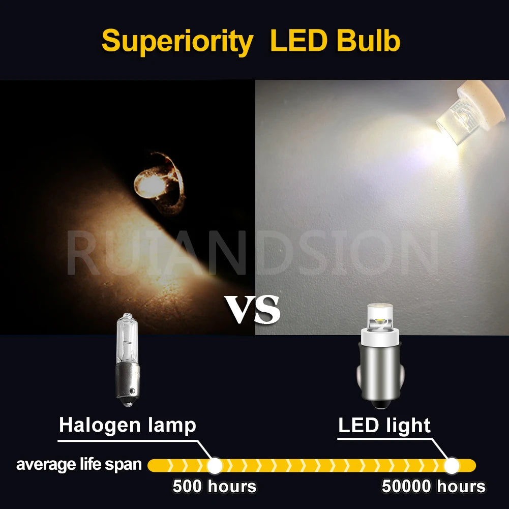 4Pcs BA7S T7 LLB281 GLB281 LED Car Bulb Interior Instrument 