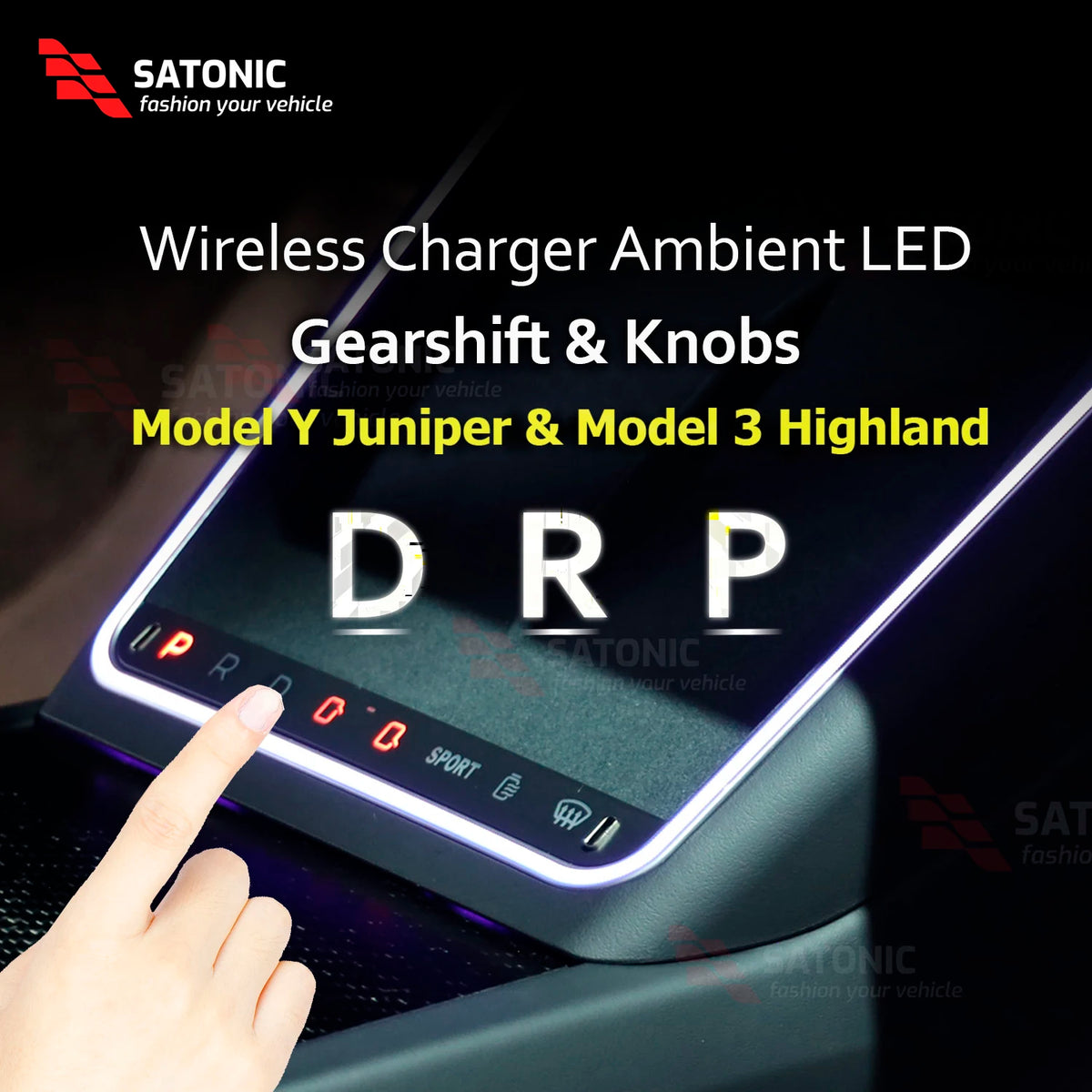 SATONIC Wireless Charger Knobs For Tesla New Model Y Juniper