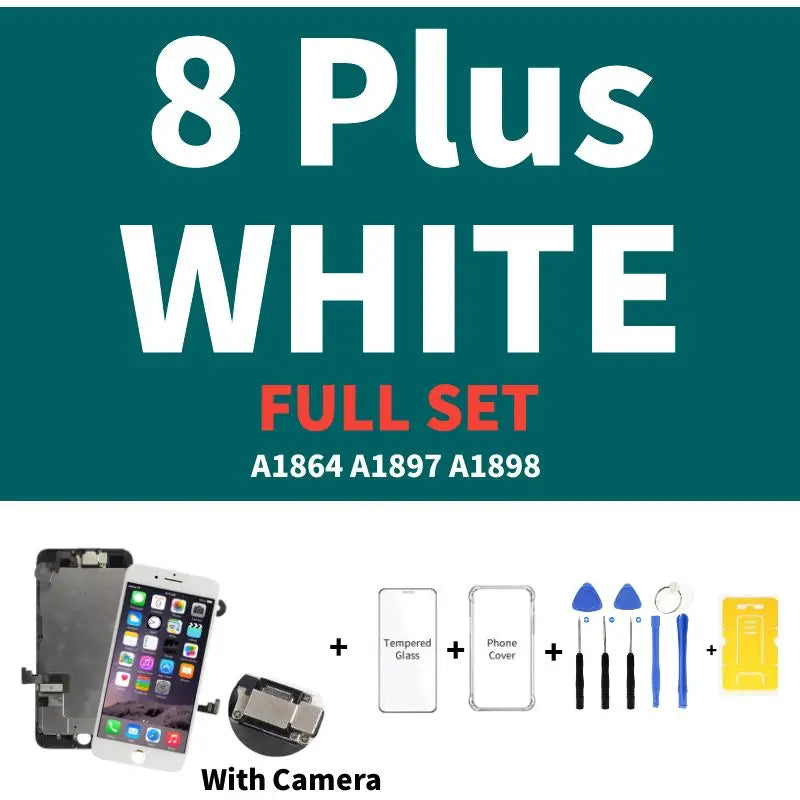 AAA Display for iPhone 5 5S 5SE 6 6S 7 8 Plus LCD Display Full Set Assembly Touch Screen Digitizer Replacement Pantalla+Camera