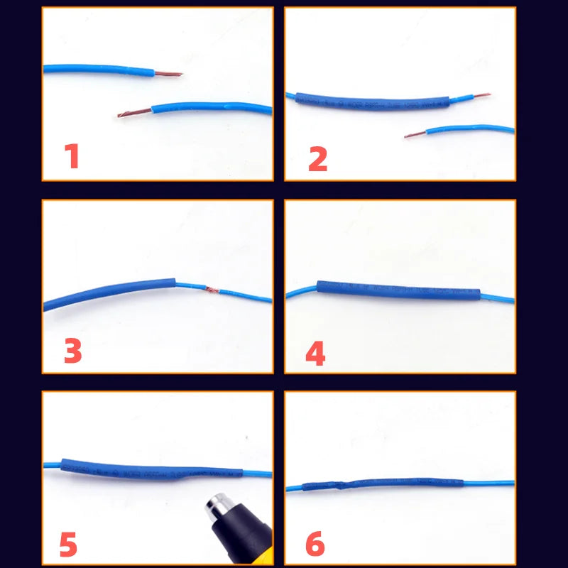2 1 Heat Shrink Tubing 127-850 PCS Insulated Polyolefin Shea