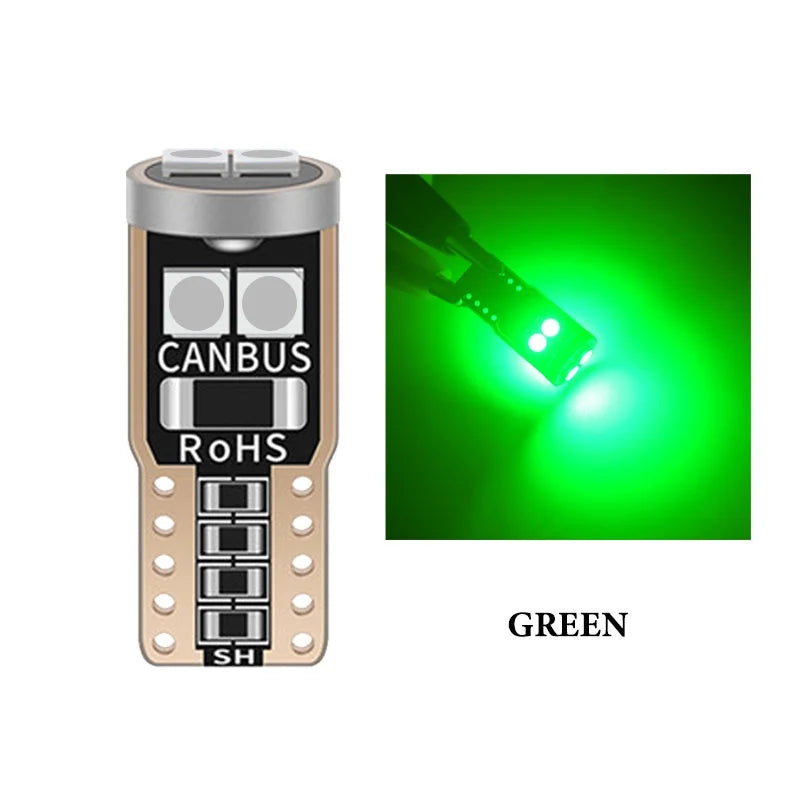 2/6/10Pcs T10 W5W 6SMD 3030 Super Bright LED Canbus No Error Car Interior Reading Dome Lights Auto Parking Lamp Wedg