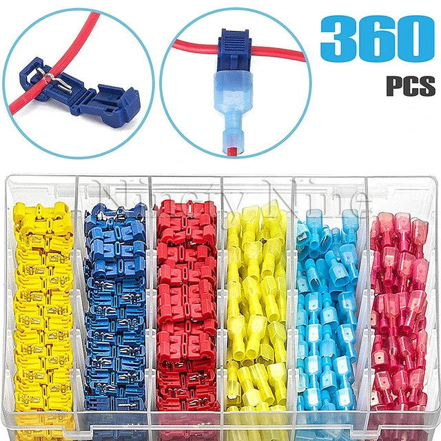 Heat Shrinkable Wire Connectors SST21 Waterproof Sleeve AWG22-18 Butt Electrical Splice Tinned Solder Seal Terminal