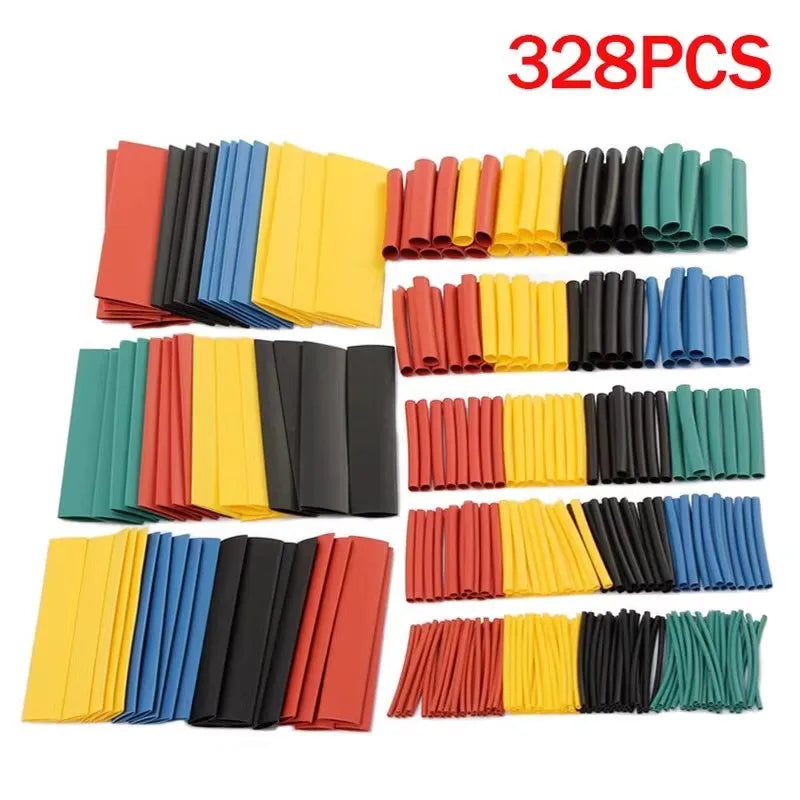 164/328pcs Heat Shrink Tubing Heat Shrink Wrap Sleeves Tubin