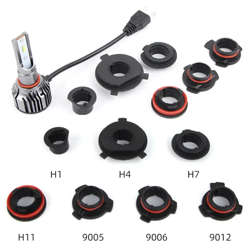 2Pcs Car LED Headlight Bulb Base Adapter Socket Holder 9006-