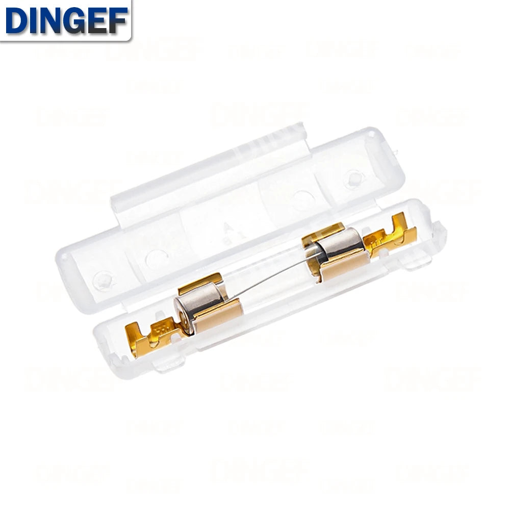 5Set 6X30MM Glass Fuse Holder With 250V 0.25A 0.5A 1A 1.5A 2