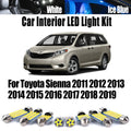 13-Piece LED Interior Light Kit for Toyota 2011-2016 - Canbus Error-Free Interior Bulbs