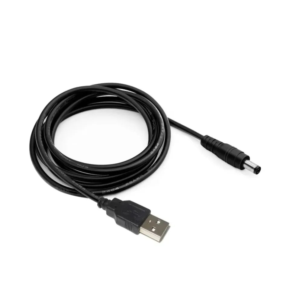 Universal Power Cable USB To DC 5.5 2.1mm Jack 5V Charging C