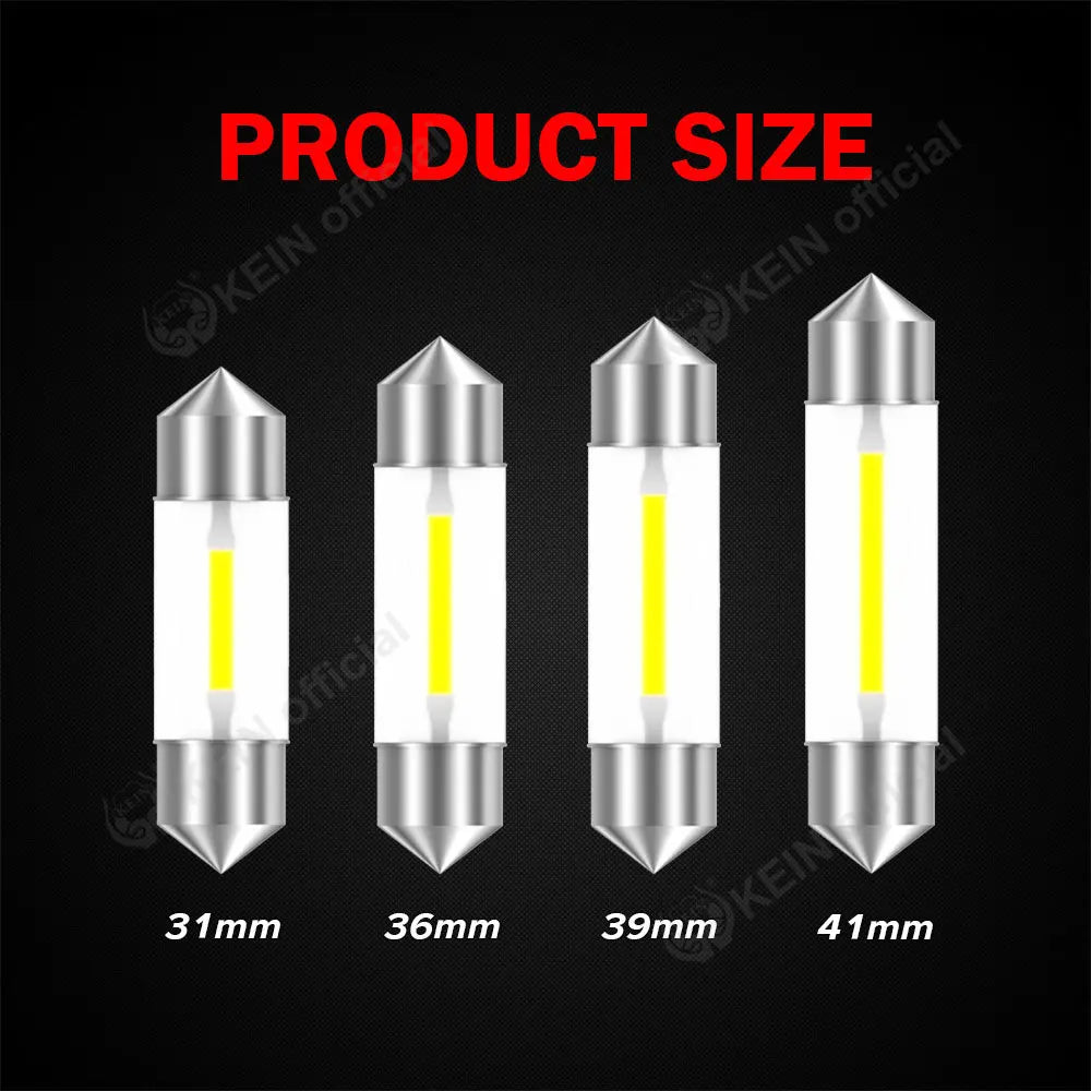 KEIN 2PCS Led C5W Bulb C10W Lamp 31mm Festoon 36mm 39mm 41mm
