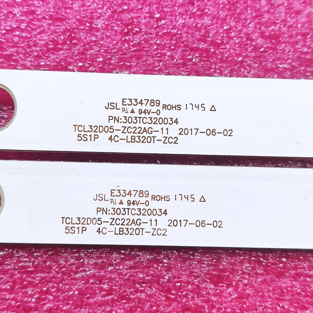 LED Backlight Strip for5 lamp For 32HD3101 T32RTL5140 32'' TV TCL32D05-ZC22AG-12 5S1P 4C-LB320T-ZC3 TC320M04