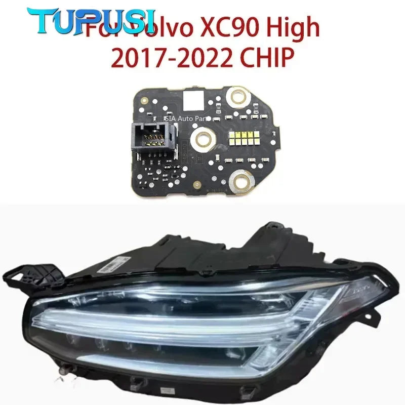 Angel Eye for Volvo XC90 LED 2017-2022 New White Light DRL Chip Ballast Daytime Running Light Board Headlight
