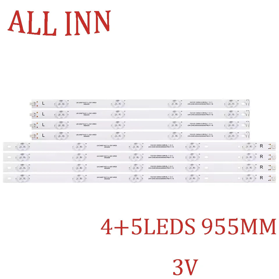 LED For 49E6000 LB-C490F16-E60-H-G71-XRD1 CRH-Z49E300030300904657REV1.1 F49D7000C Led49gpe6300ui Ph49f30