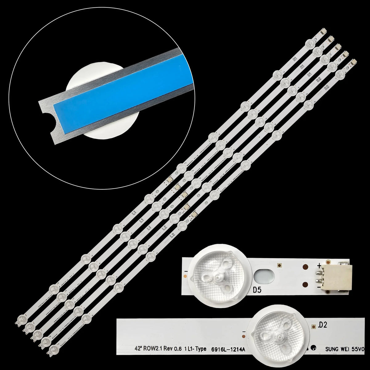 LED Backlight Strip for 42LN543 42LN548 42LN540S-R2 6637L-0025A 6916L-1508A 6916L-1507A LC420DUE-SFR1