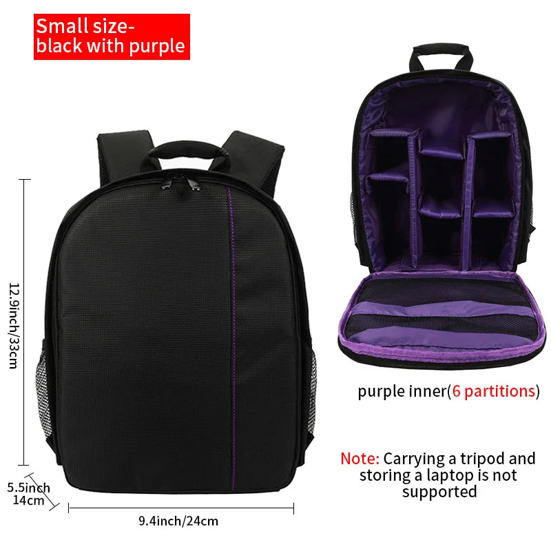 Digital Camera Backpack Outdoor Large-Capacity Camera Bag Laptop Backpack Multi-Functional Convenient Backpack