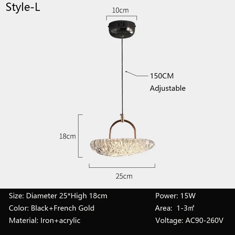Single Head New Modern Simple Italian Light Luxury High Sense Bar Small Pendant Lamp Bedroom Bedside Atmosphere Lamp