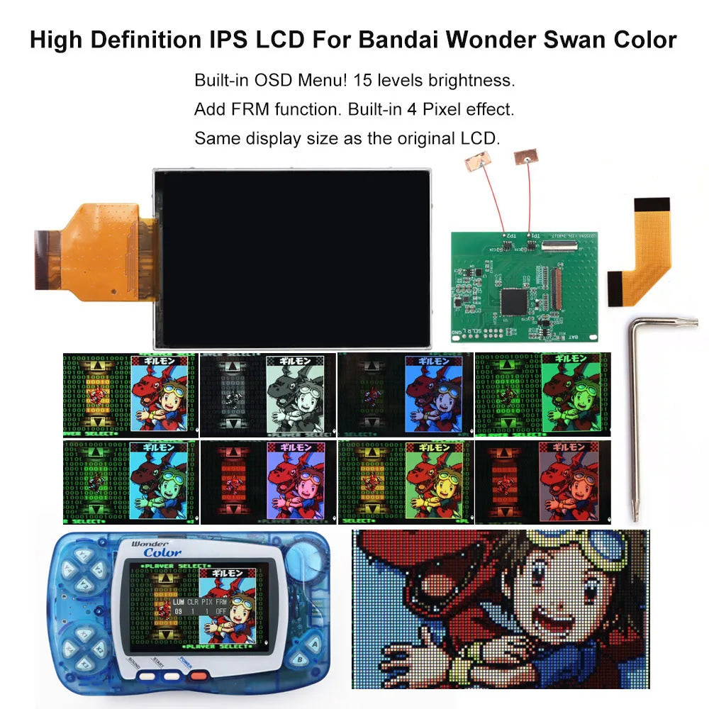 HISPEEDIDO High Definition WSC Backlight LCD kit IPS display