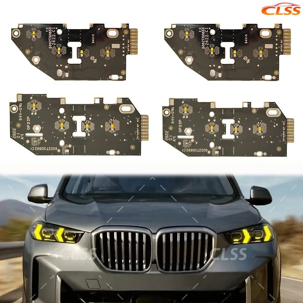 Angel Eyes DRL Boards For BMW X5 X6 G05 G06 F95 F96 LCI 2024 2025 Euro LED Headlight Daytime Running Light