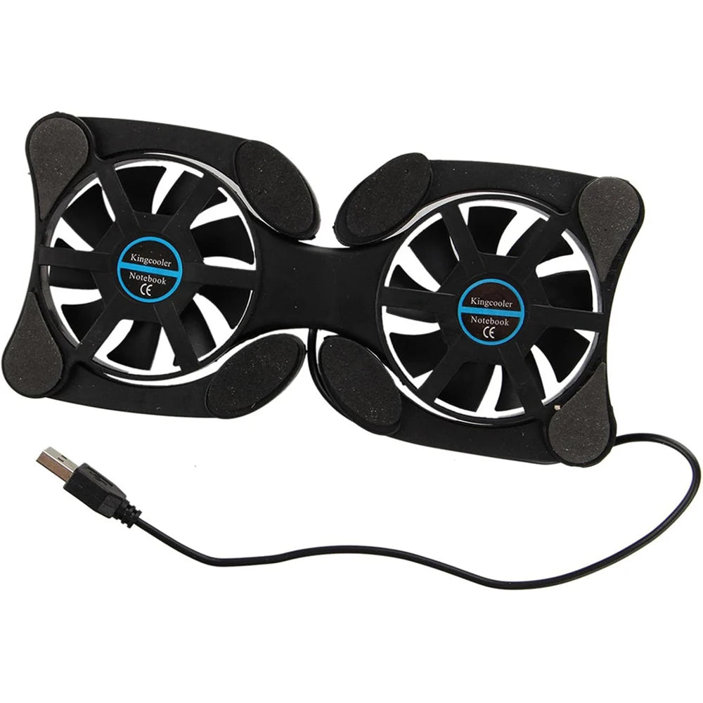 USB Mini Laptop Fan Stand Notebook Foldable Folding Fan Cool