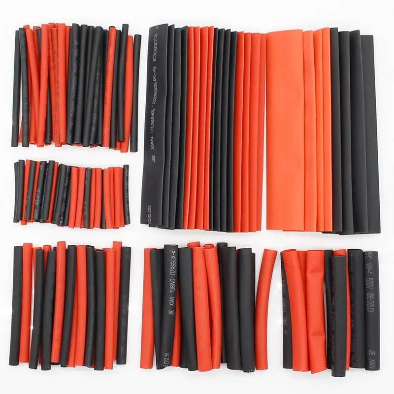 127pcs Black Red Heat Shrink Tubing 2 1 Assortment Polyolefi